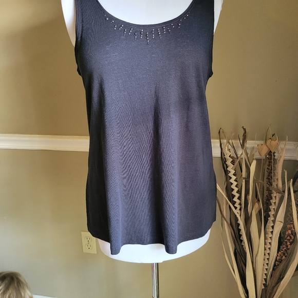 Eileen Fisher Oversized Linen Tank Top - Picture 8 of 8